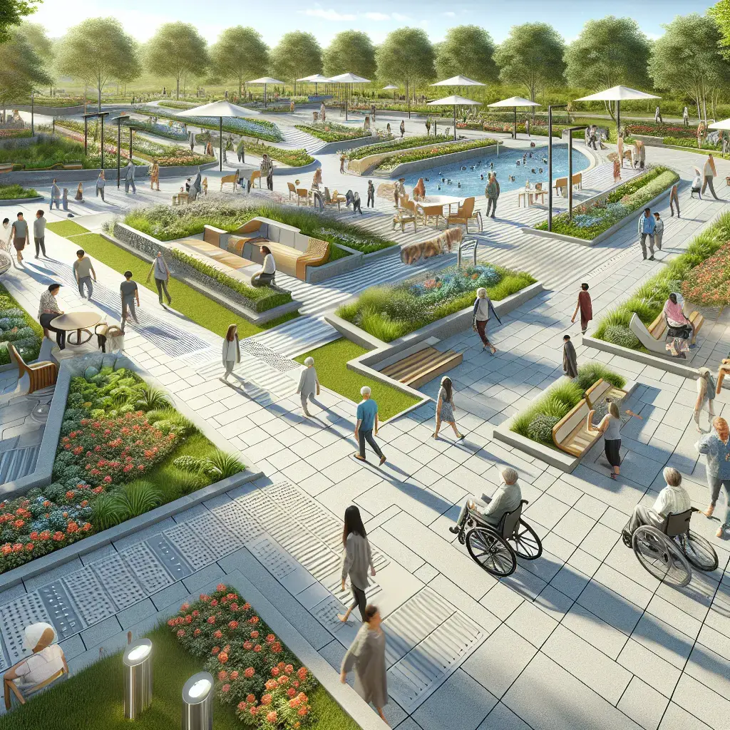 Representation of Designing Accessible Outdoor Spaces for Enhanced Mobility